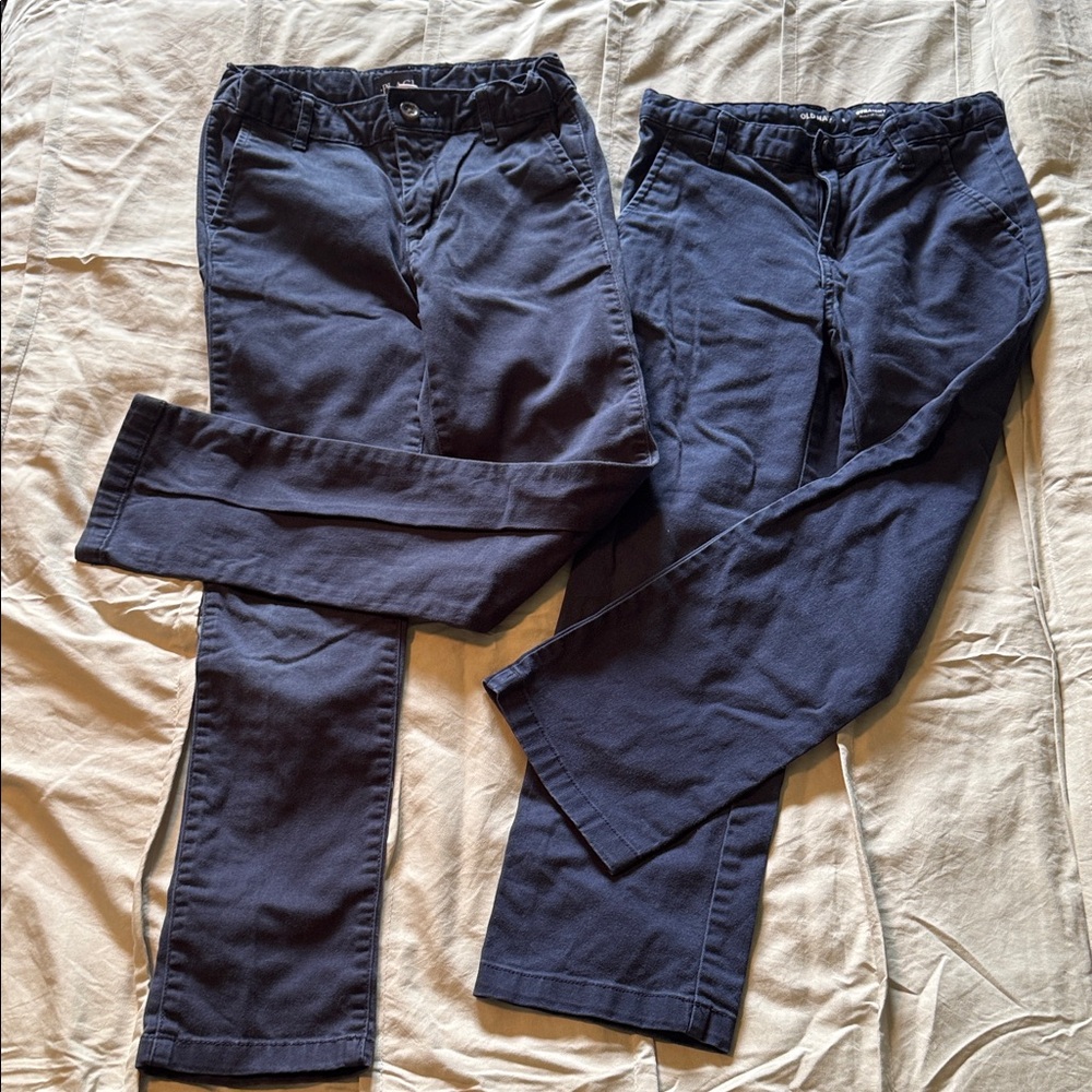 Boys Navy Casual Chino Pants bundle